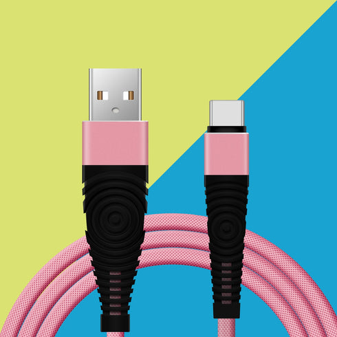 Heavy-Duty Braided Fast Charge Phone Charger USB C Type C Data Cable - TradeNRG UK